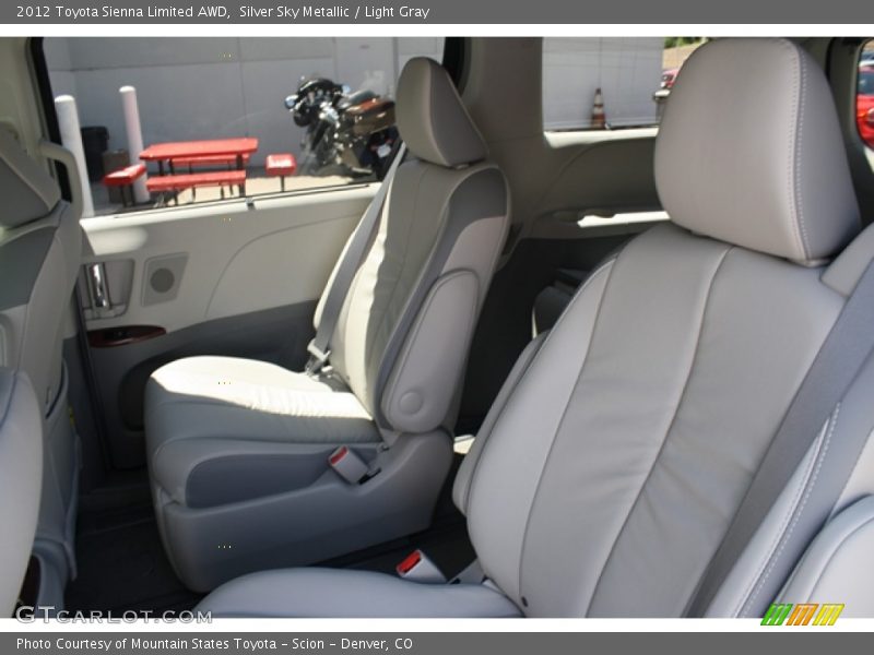Silver Sky Metallic / Light Gray 2012 Toyota Sienna Limited AWD
