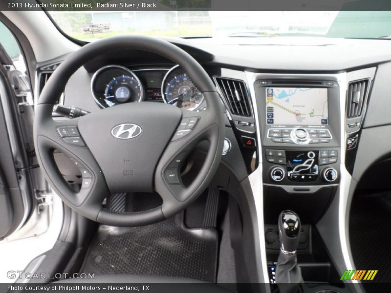 Radiant Silver / Black 2013 Hyundai Sonata Limited