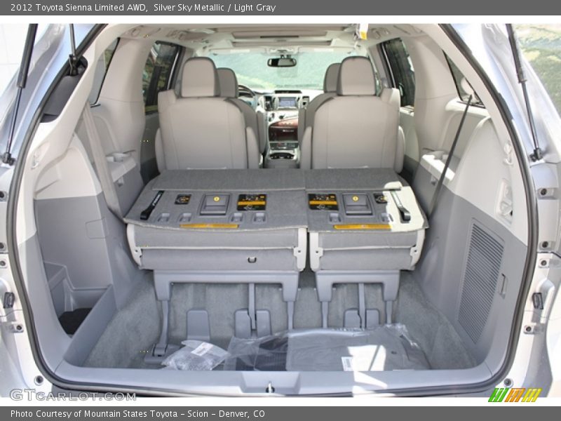 Silver Sky Metallic / Light Gray 2012 Toyota Sienna Limited AWD