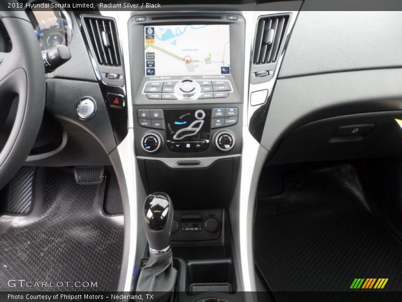 Radiant Silver / Black 2013 Hyundai Sonata Limited