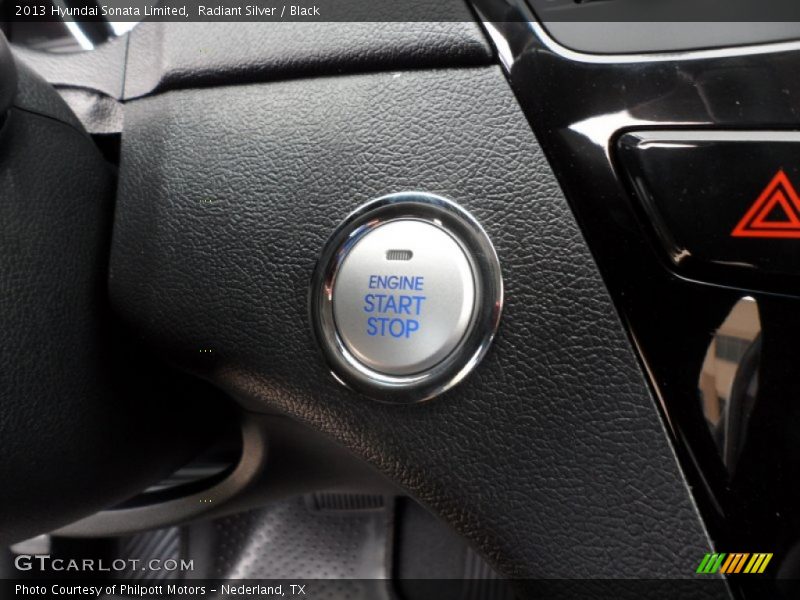 Radiant Silver / Black 2013 Hyundai Sonata Limited