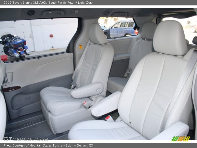 South Pacific Pearl / Light Gray 2012 Toyota Sienna XLE AWD