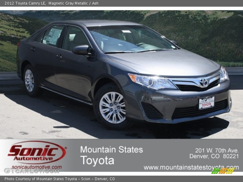 Magnetic Gray Metallic / Ash 2012 Toyota Camry LE