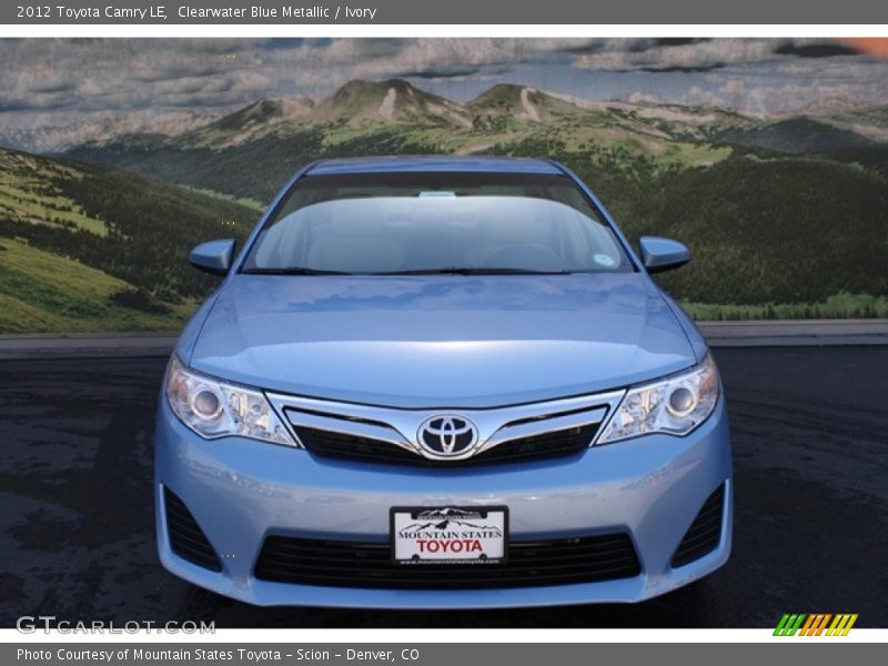 Clearwater Blue Metallic / Ivory 2012 Toyota Camry LE