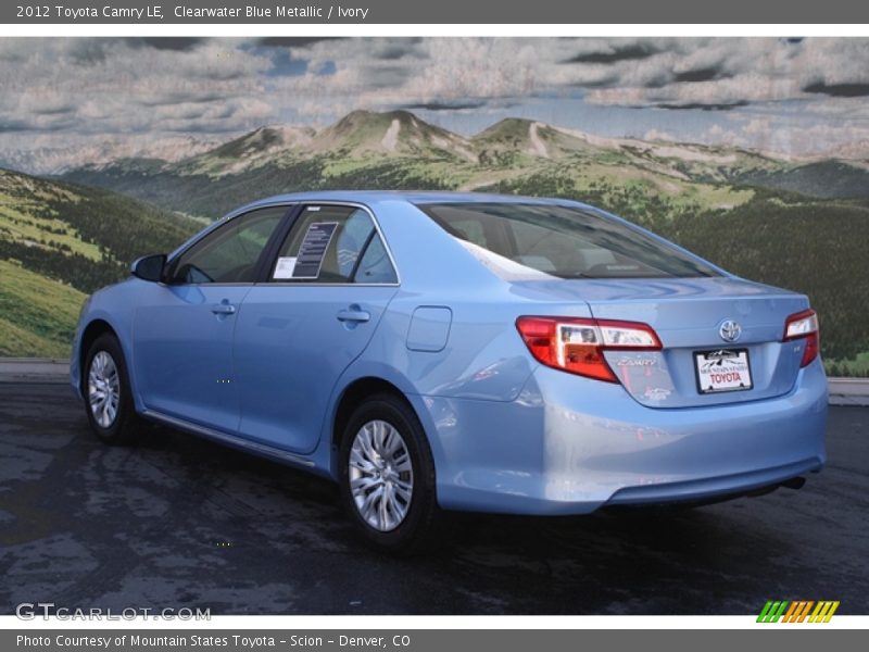 Clearwater Blue Metallic / Ivory 2012 Toyota Camry LE