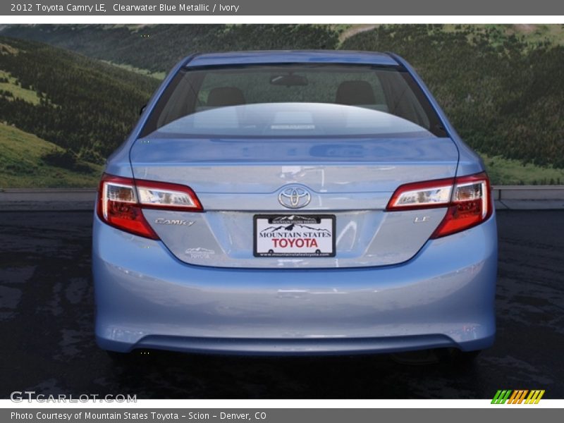Clearwater Blue Metallic / Ivory 2012 Toyota Camry LE