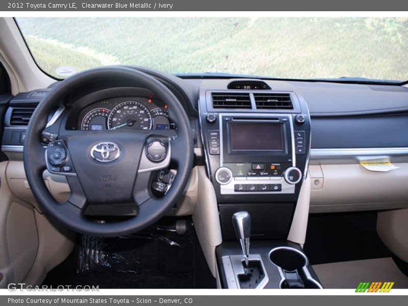 Clearwater Blue Metallic / Ivory 2012 Toyota Camry LE