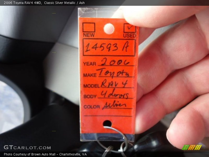 Classic Silver Metallic / Ash 2006 Toyota RAV4 4WD
