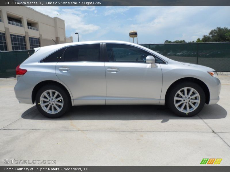 Classic Silver Metallic / Light Gray 2012 Toyota Venza LE
