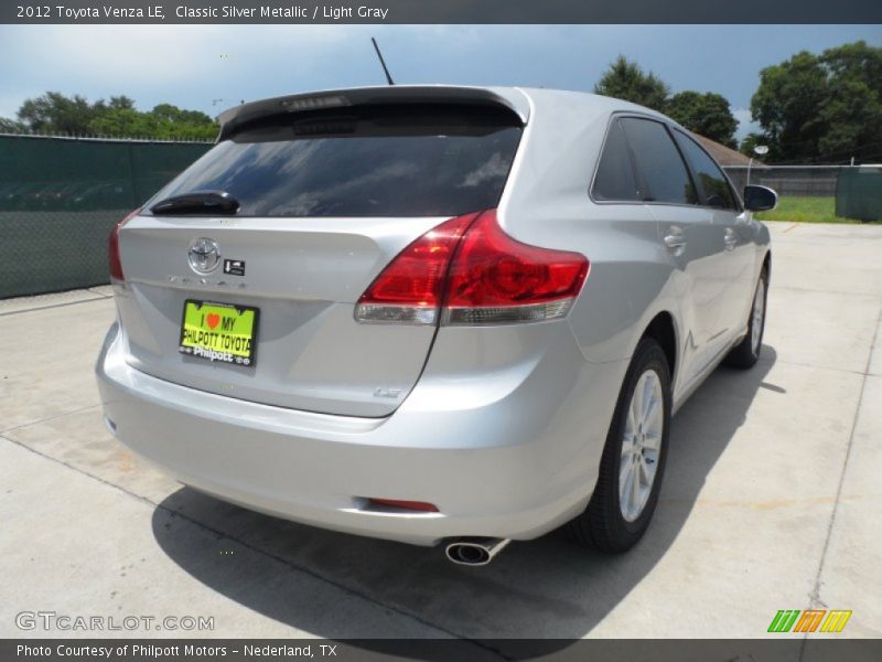 Classic Silver Metallic / Light Gray 2012 Toyota Venza LE