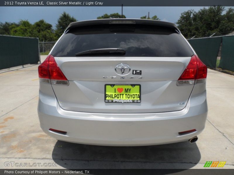Classic Silver Metallic / Light Gray 2012 Toyota Venza LE