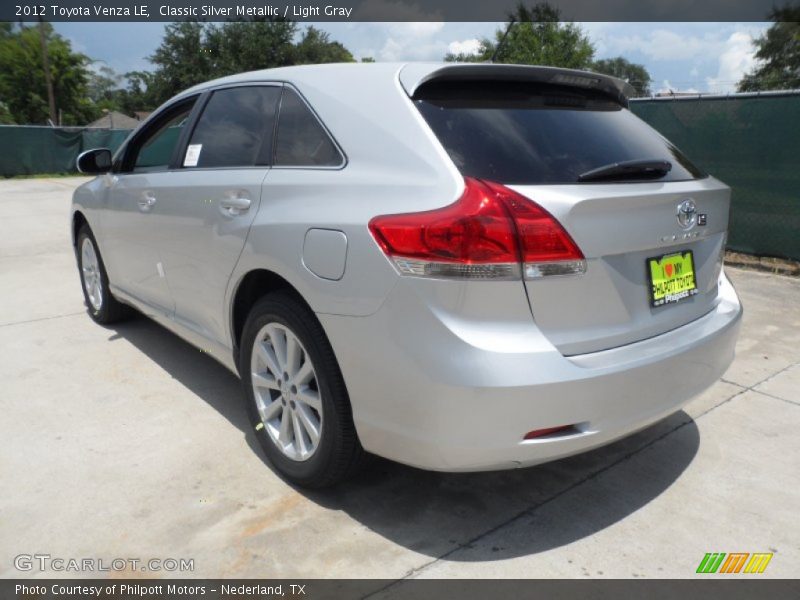 Classic Silver Metallic / Light Gray 2012 Toyota Venza LE