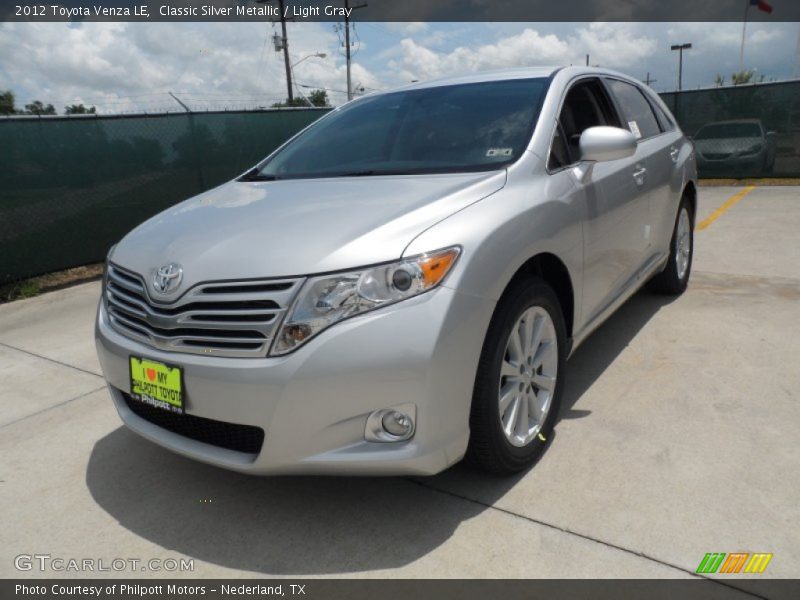 Classic Silver Metallic / Light Gray 2012 Toyota Venza LE