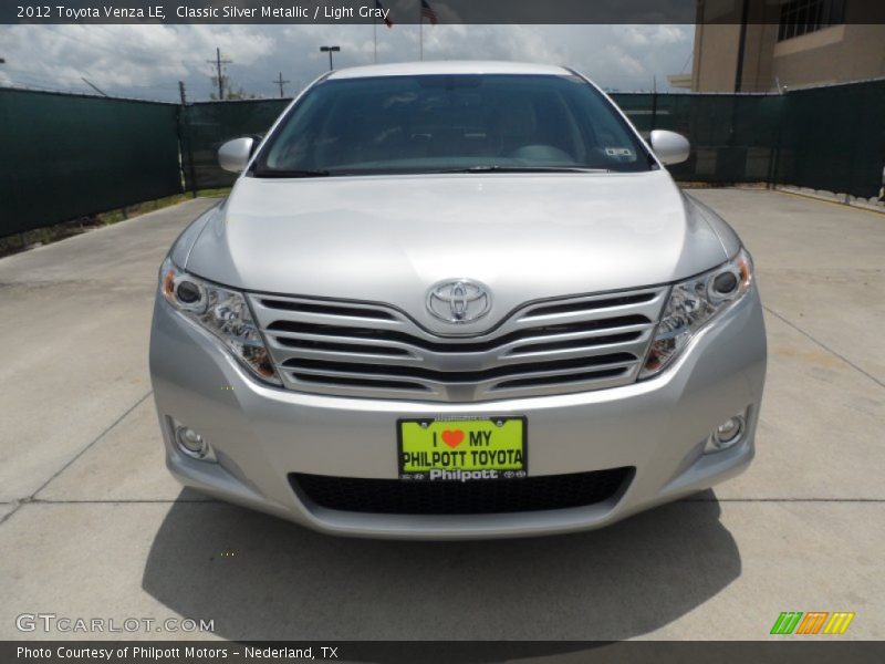 Classic Silver Metallic / Light Gray 2012 Toyota Venza LE