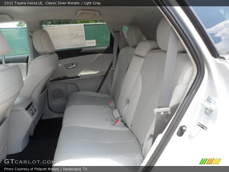 Classic Silver Metallic / Light Gray 2012 Toyota Venza LE