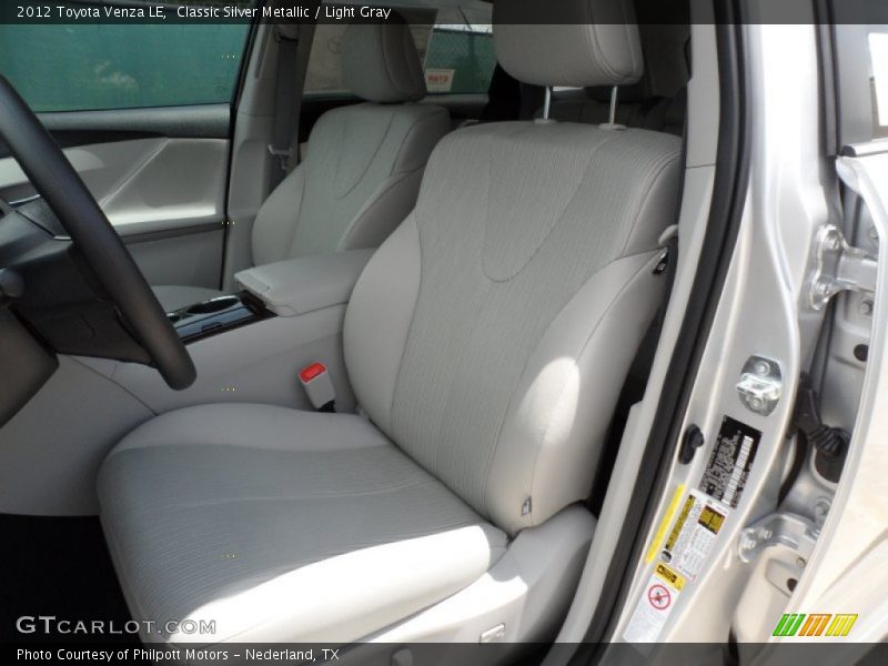 Classic Silver Metallic / Light Gray 2012 Toyota Venza LE