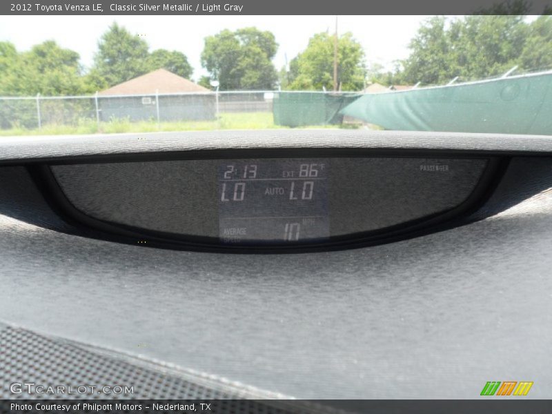 Classic Silver Metallic / Light Gray 2012 Toyota Venza LE
