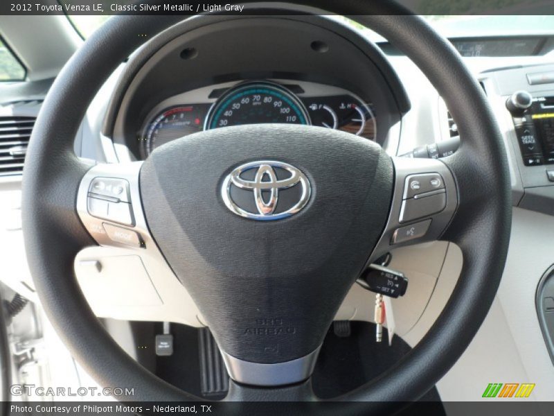 Classic Silver Metallic / Light Gray 2012 Toyota Venza LE