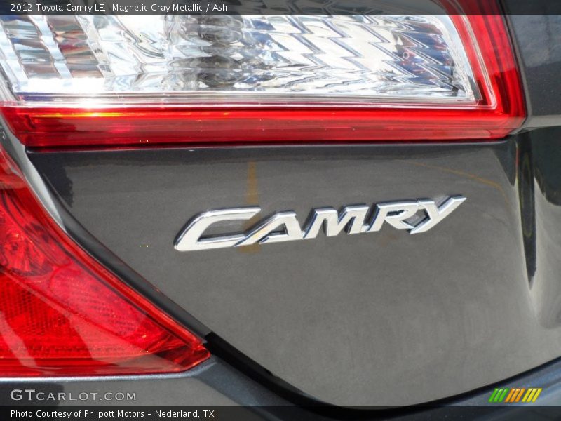 Magnetic Gray Metallic / Ash 2012 Toyota Camry LE
