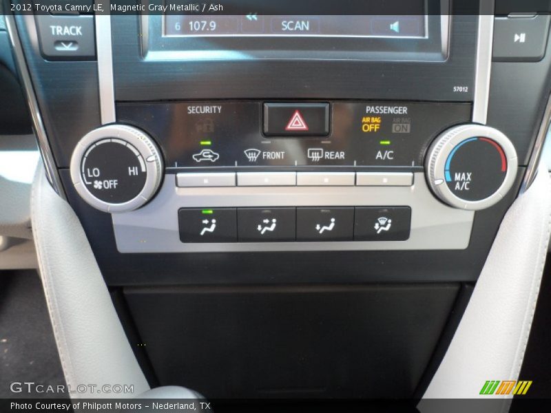 Magnetic Gray Metallic / Ash 2012 Toyota Camry LE