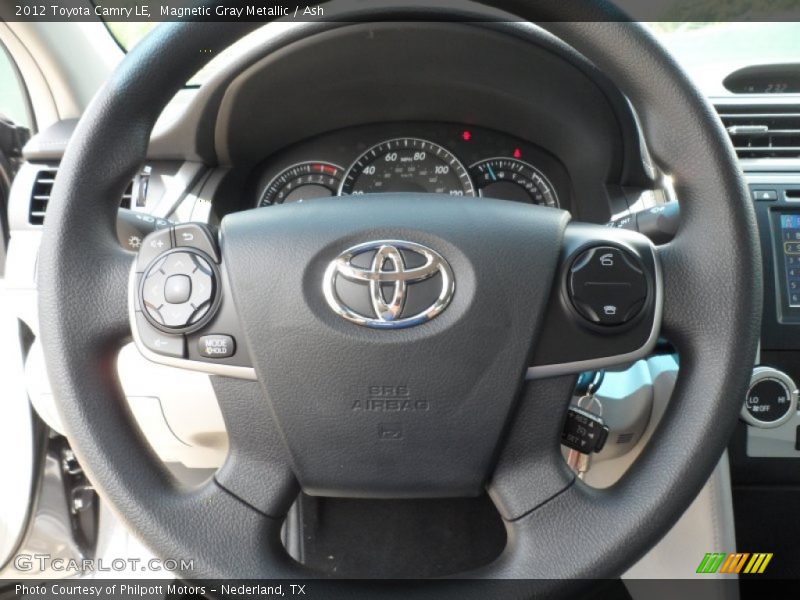 Magnetic Gray Metallic / Ash 2012 Toyota Camry LE