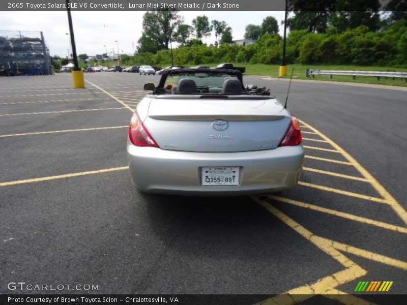 Lunar Mist Silver Metallic / Dark Stone 2005 Toyota Solara SLE V6 Convertible