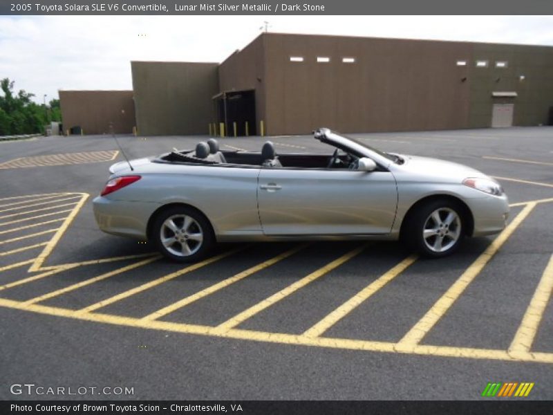 Lunar Mist Silver Metallic / Dark Stone 2005 Toyota Solara SLE V6 Convertible