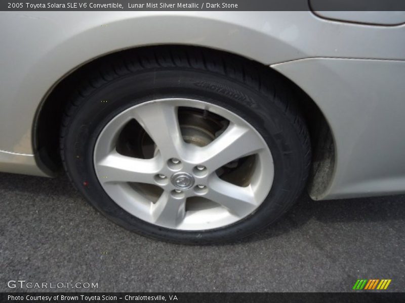 Lunar Mist Silver Metallic / Dark Stone 2005 Toyota Solara SLE V6 Convertible