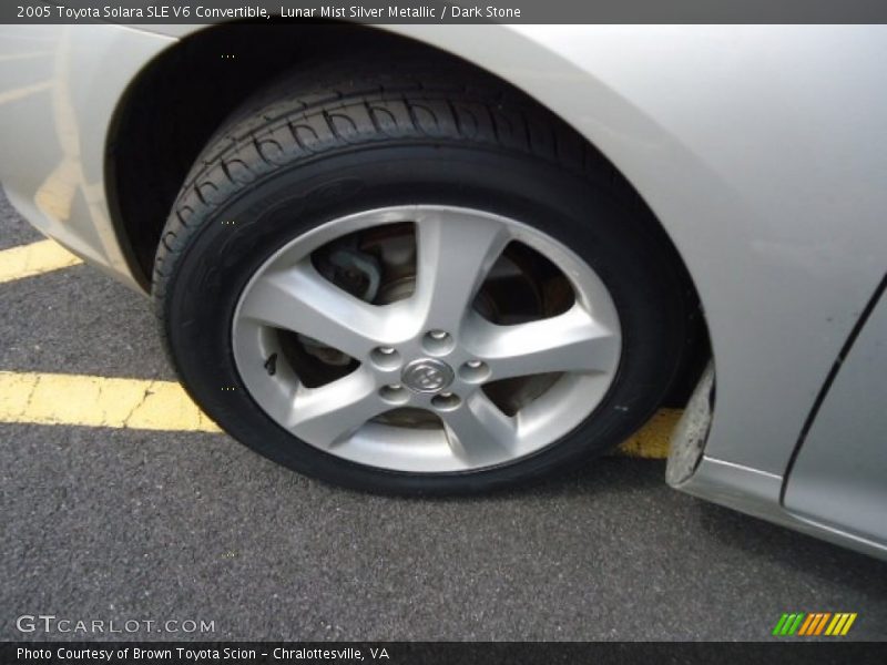 Lunar Mist Silver Metallic / Dark Stone 2005 Toyota Solara SLE V6 Convertible