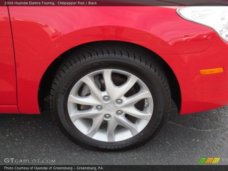 Chilipepper Red / Black 2009 Hyundai Elantra Touring