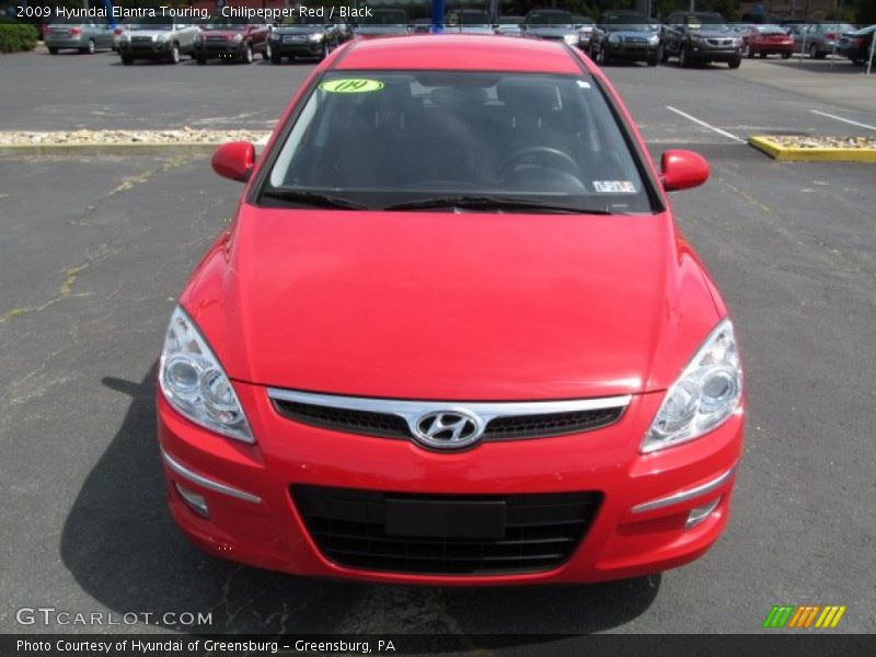 Chilipepper Red / Black 2009 Hyundai Elantra Touring