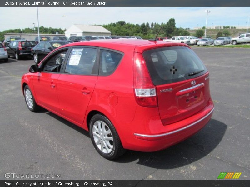 Chilipepper Red / Black 2009 Hyundai Elantra Touring