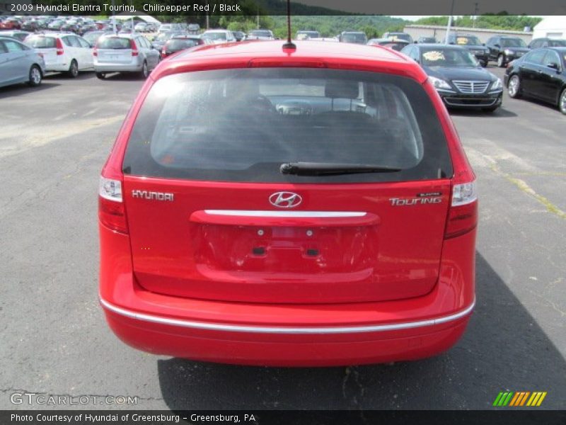 Chilipepper Red / Black 2009 Hyundai Elantra Touring