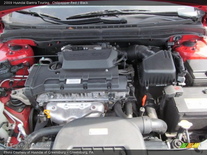 Chilipepper Red / Black 2009 Hyundai Elantra Touring