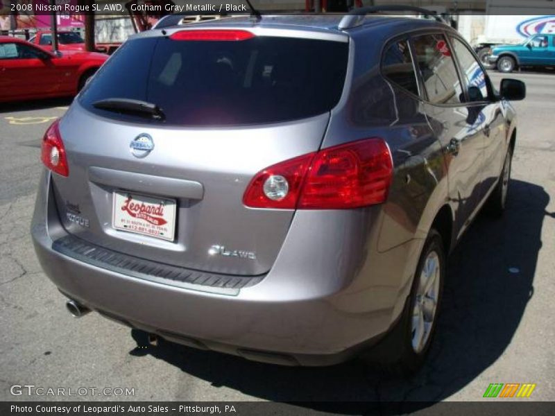 Gotham Gray Metallic / Black 2008 Nissan Rogue SL AWD