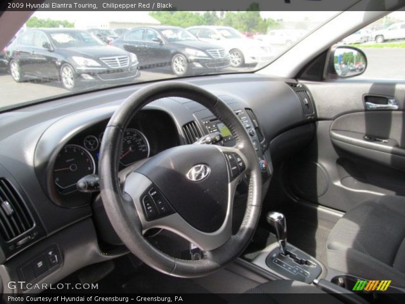 Chilipepper Red / Black 2009 Hyundai Elantra Touring