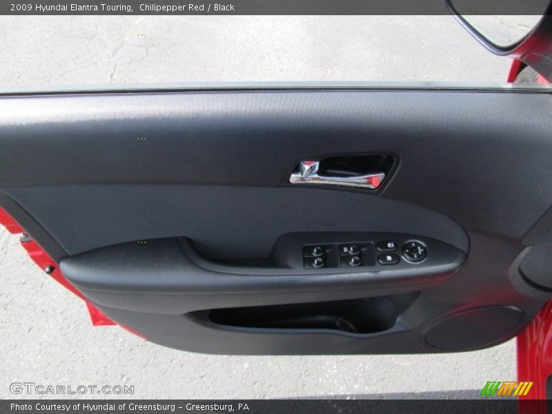 Chilipepper Red / Black 2009 Hyundai Elantra Touring