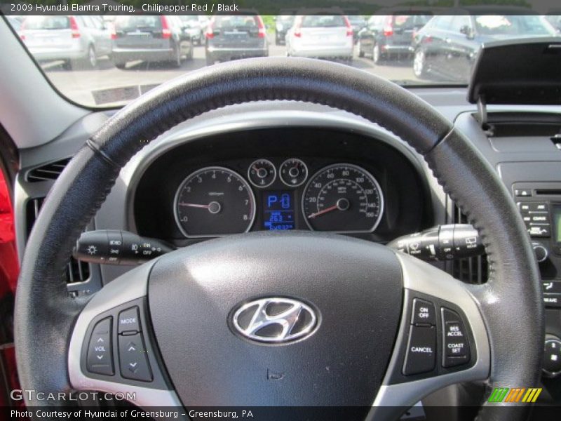 Chilipepper Red / Black 2009 Hyundai Elantra Touring