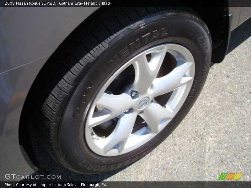 Gotham Gray Metallic / Black 2008 Nissan Rogue SL AWD