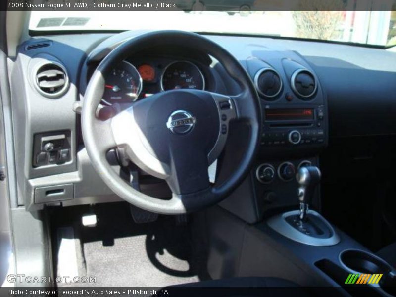 Gotham Gray Metallic / Black 2008 Nissan Rogue SL AWD