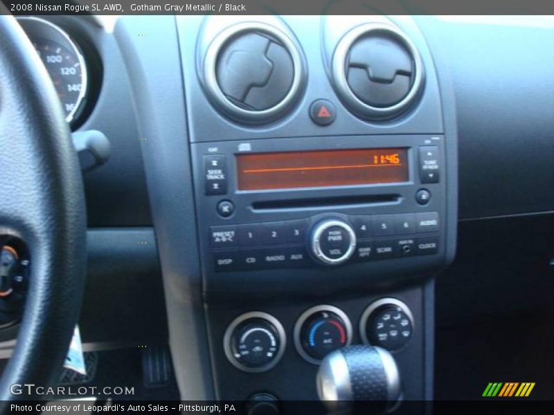 Gotham Gray Metallic / Black 2008 Nissan Rogue SL AWD