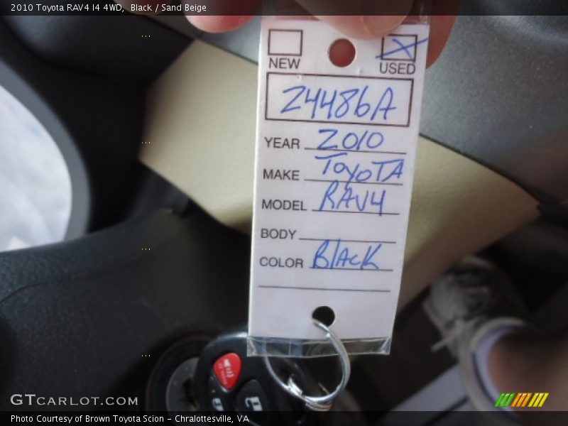 Black / Sand Beige 2010 Toyota RAV4 I4 4WD