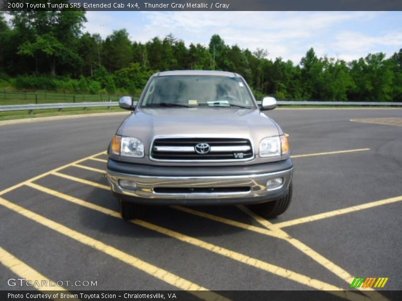 Thunder Gray Metallic / Gray 2000 Toyota Tundra SR5 Extended Cab 4x4