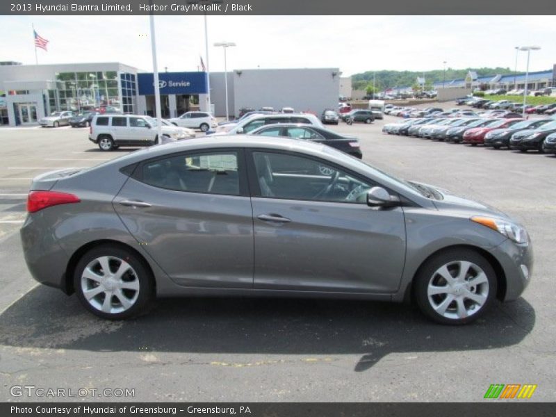 Harbor Gray Metallic / Black 2013 Hyundai Elantra Limited
