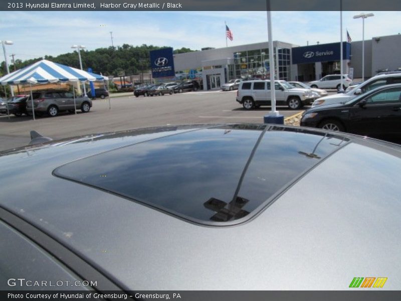 Harbor Gray Metallic / Black 2013 Hyundai Elantra Limited