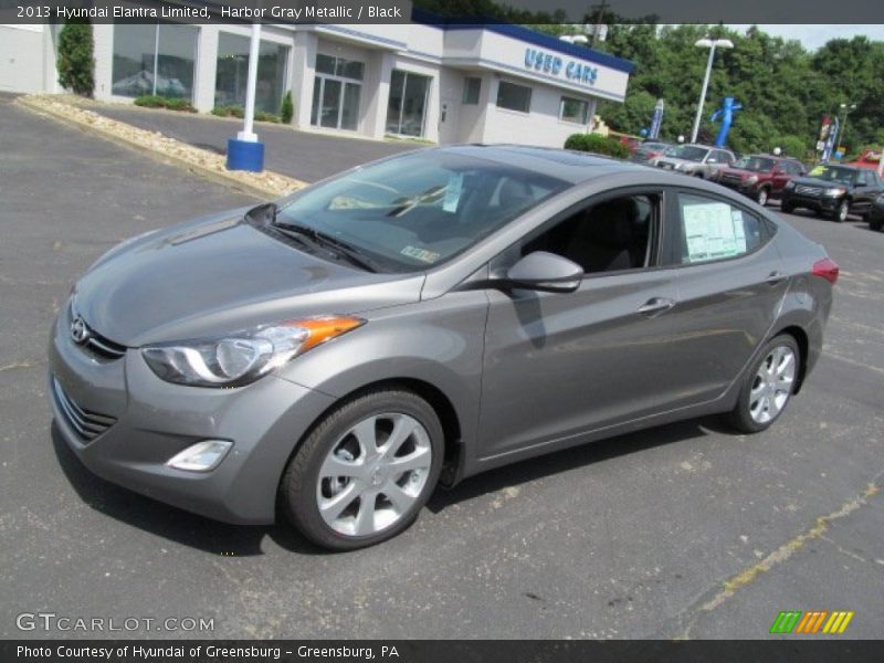 Harbor Gray Metallic / Black 2013 Hyundai Elantra Limited