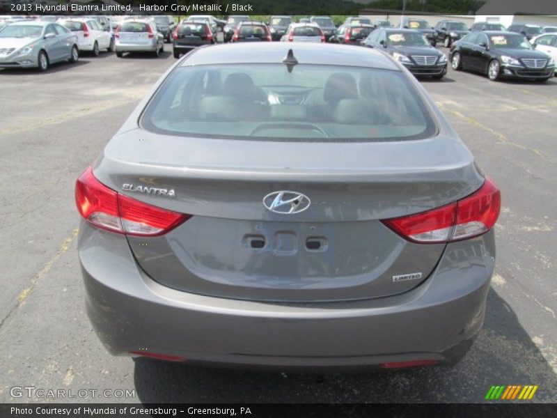Harbor Gray Metallic / Black 2013 Hyundai Elantra Limited