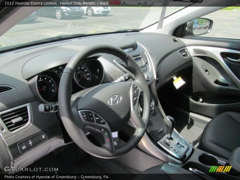 Harbor Gray Metallic / Black 2013 Hyundai Elantra Limited