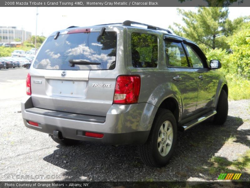 Monterey Gray Metallic / Charcoal Black 2008 Mazda Tribute s Grand Touring 4WD