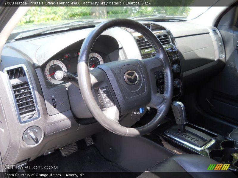 Monterey Gray Metallic / Charcoal Black 2008 Mazda Tribute s Grand Touring 4WD